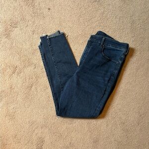 Express High Rise Dark Wash Skinny Jeans